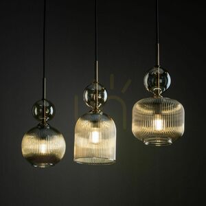 Sophia Cognac Pendant Light, 3 Xe14 small 2