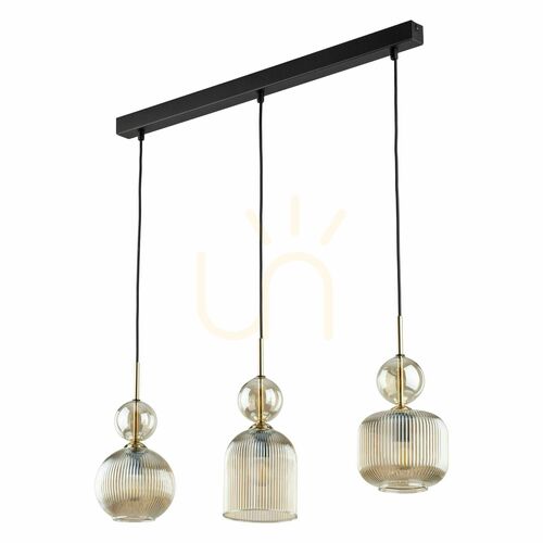 Check Sophia Cognac Pendant Light, 3 Xe14