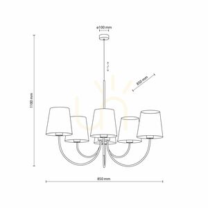 Candi Sabia Pendant Light 6 Xe27 small 7