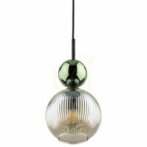 Sophia Green Cognac Pendant Light 1 Xe14 small 6
