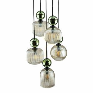 Sophia Green Cognac Pendant Light, 5 Xe14 small 6