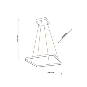 Lima Gold 26 W LED Pendant Light small 1