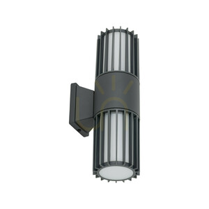 Ribo Gray Wall Sconce IP54 2 XE27 small 7