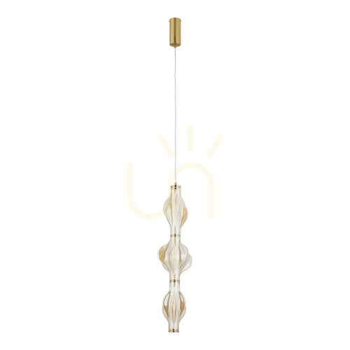 Check Elva Brass 22 W LED Pendant Light