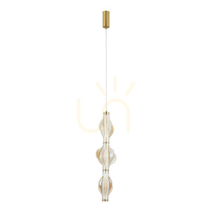 Elva Brass 22 W LED Pendant Light small 0