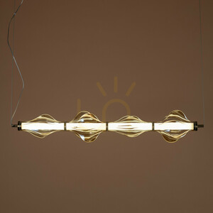 Elva Brass 30 W LED Pendant Light small 11