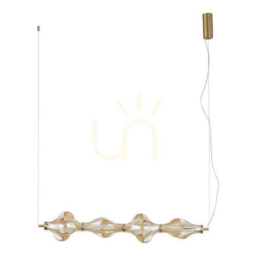 Check Elva Brass 30 W LED Pendant Light