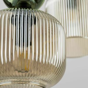 Sophia Green Cognac Pendant Light, 6 Xe14 small 6