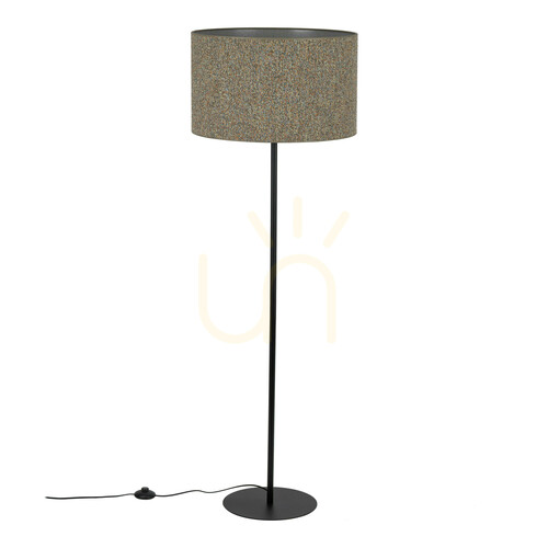Check Vellum Black Multicolor Floor Lamp 1 Xe27