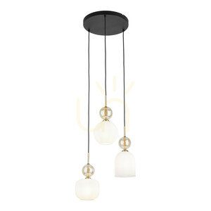 Sophia Cognacwhite Pendant Light, 3 Xe14 small 9