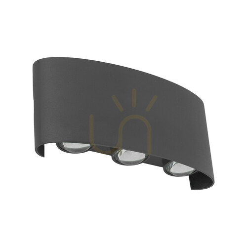 Check Arrow Gray LED Wall Sconce IP 54