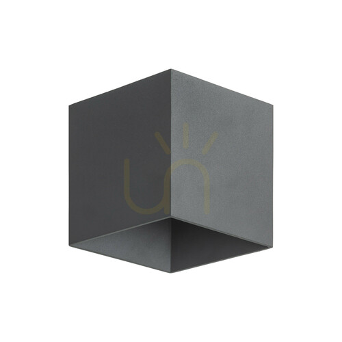 Check Cube Gray LED Wall Sconce IP 54