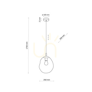 Lava M Brown Pendant Light 1 Xe27 small 8