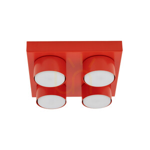 Brix Red Ceiling Light 4 Xgx53 small 6