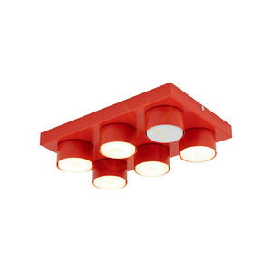 Brix Red Ceiling Light 6 Xgx53 small 5