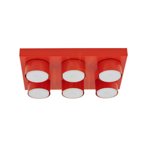 Brix Red Ceiling Light 6 Xgx53 small 8