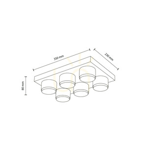 Brix White Ceiling Light 6 Xgx53 small 6