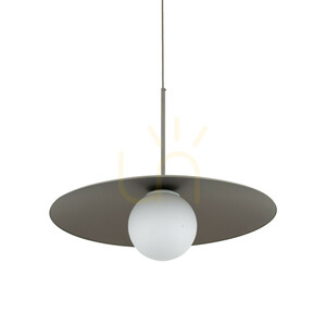 Slate New Brown Glass Pendant Light 1 Xe27 small 5
