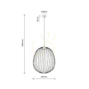 Sphera L Black Pendant Light 1 Xgx53 small 9