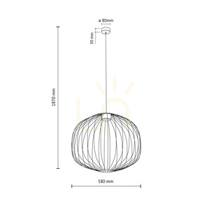 Sphera M Black Pendant Light 1 Xgx53 small 10