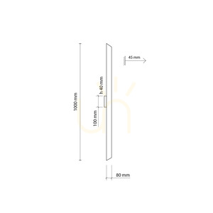 Navi New Brown Long LED Wall Sconce small 8