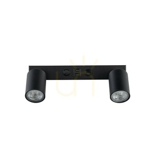 Nex Black Wall Sconce 2 XGU10 / USB small 5