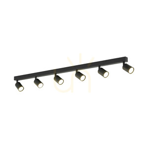 Nex Black Ceiling Light 6 XGU10 small 4