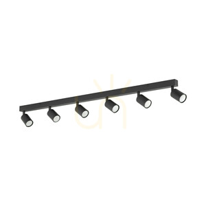 Nex Black Ceiling Light 6 XGU10 small 0