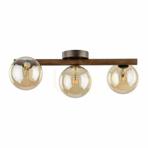 Estera Wood Walnut Amber Ceiling Light 3 Xg9 small 7