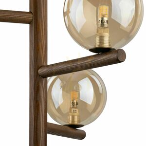 Estera Wood Walnut Amber Pendant Lamp 3 Xg9 small 3