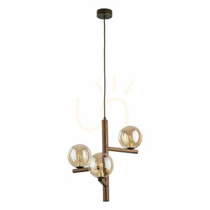 Estera Wood Walnut Amber Pendant Lamp 3 Xg9 small 4