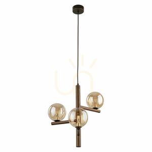 Estera Wood Walnut Amber Pendant Lamp 3 Xg9 small 6