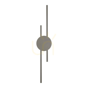 Java New Brown 2-LED Wall Sconce small 6