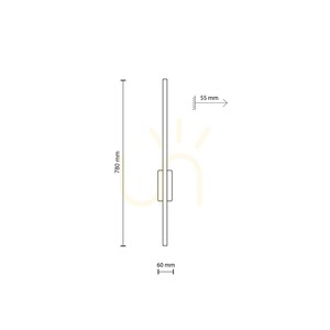 Flash New Brown Wall Sconce M 1 LED small 7