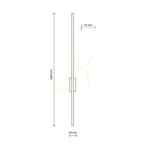 Flash New Brown Wall Sconce L 1 LED small 5