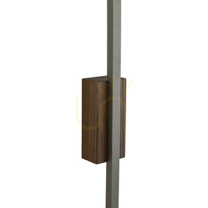 Flash New Brown Wood Wall Sconce M 1 LED small 2