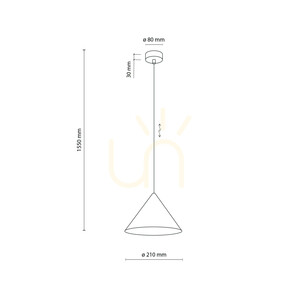 Cono S Navy Pendant Light 1 Xe27 small 8