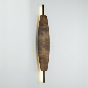 Mareva L Walnut LED Wall Sconce small 5