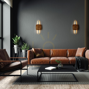 Selva M Walnut LED Wall Sconce small 4