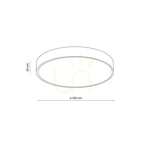 Velis Brown 24 W LED Ceiling Light IP54 small 9