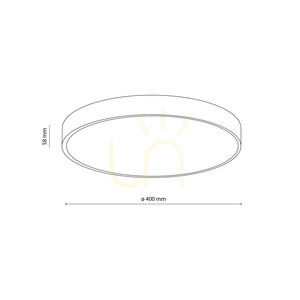 Velis Brown 30 W LED Ceiling Light IP54 small 9