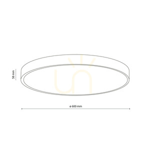 Velis White 60 W LED Ceiling Light IP54 small 9