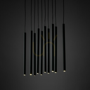 Ferro Black Pendant Light, 10 Xg9 Strip small 1