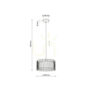 Harmony Sabia Jute Pendant Light 1 Xe27 small 8