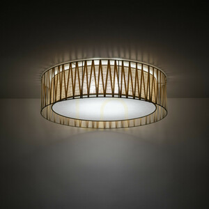 Harmony Sabia Juta Ceiling Light, 6 Xe27 small 1