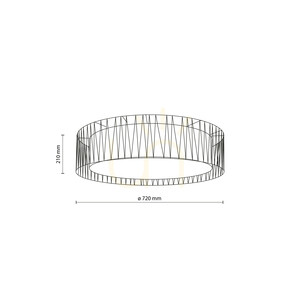 Harmony Sabia Juta Ceiling Light, 6 Xe27 small 6