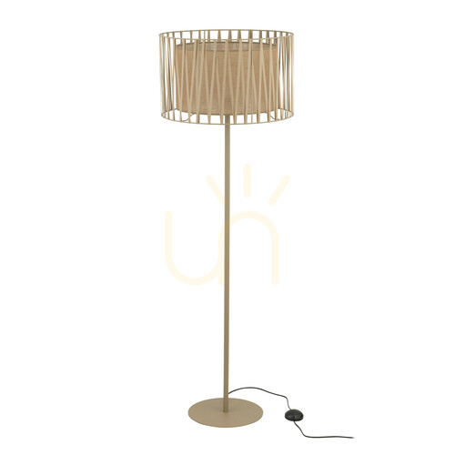 Check Harmony Sabia Juta Floor Lamp 1 Xe27