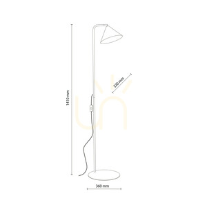 Cono Navy Floor Lamp 1 Xe14 small 9