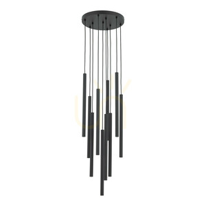 Ferro Black Pendant Light 10 Xg9 Circle small 0