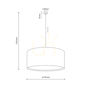 Largo Linen Pendant Light 3 Xe27 small 7